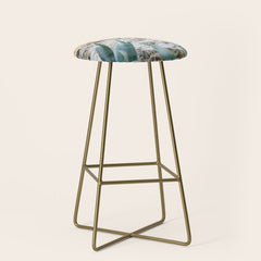 A few steps from the ocean | Fine art Croatia travel photography print | Coastal sea wall art Stool