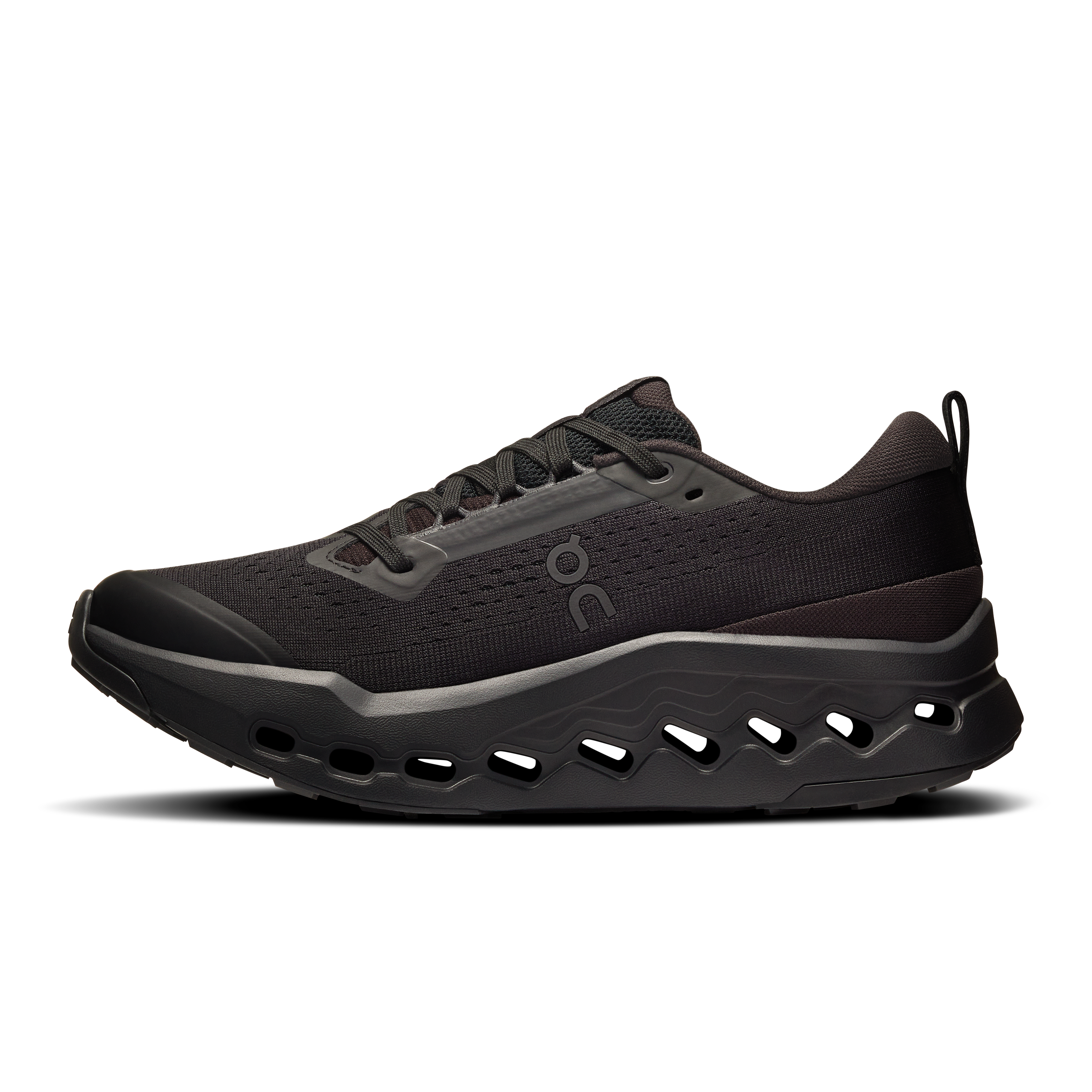 On Running Women's Cloudsurfer Trail 2 Shoes - Black / Black