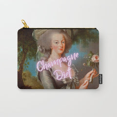 Champagne Diet' Marie Antoinette  Carry All Pouch