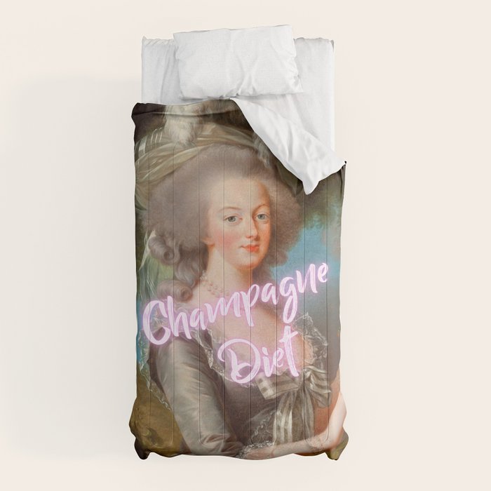 Champagne Diet' Marie Antoinette  Comforter