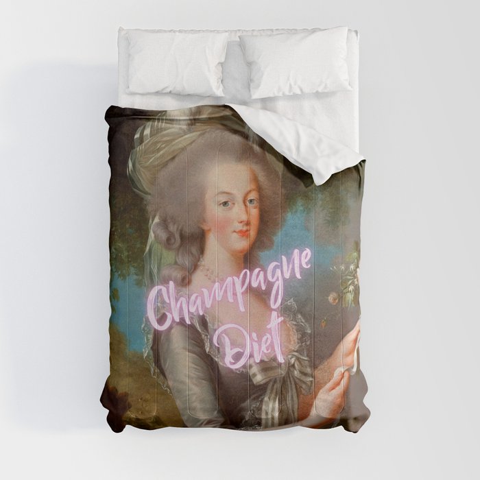 Champagne Diet' Marie Antoinette  Comforter