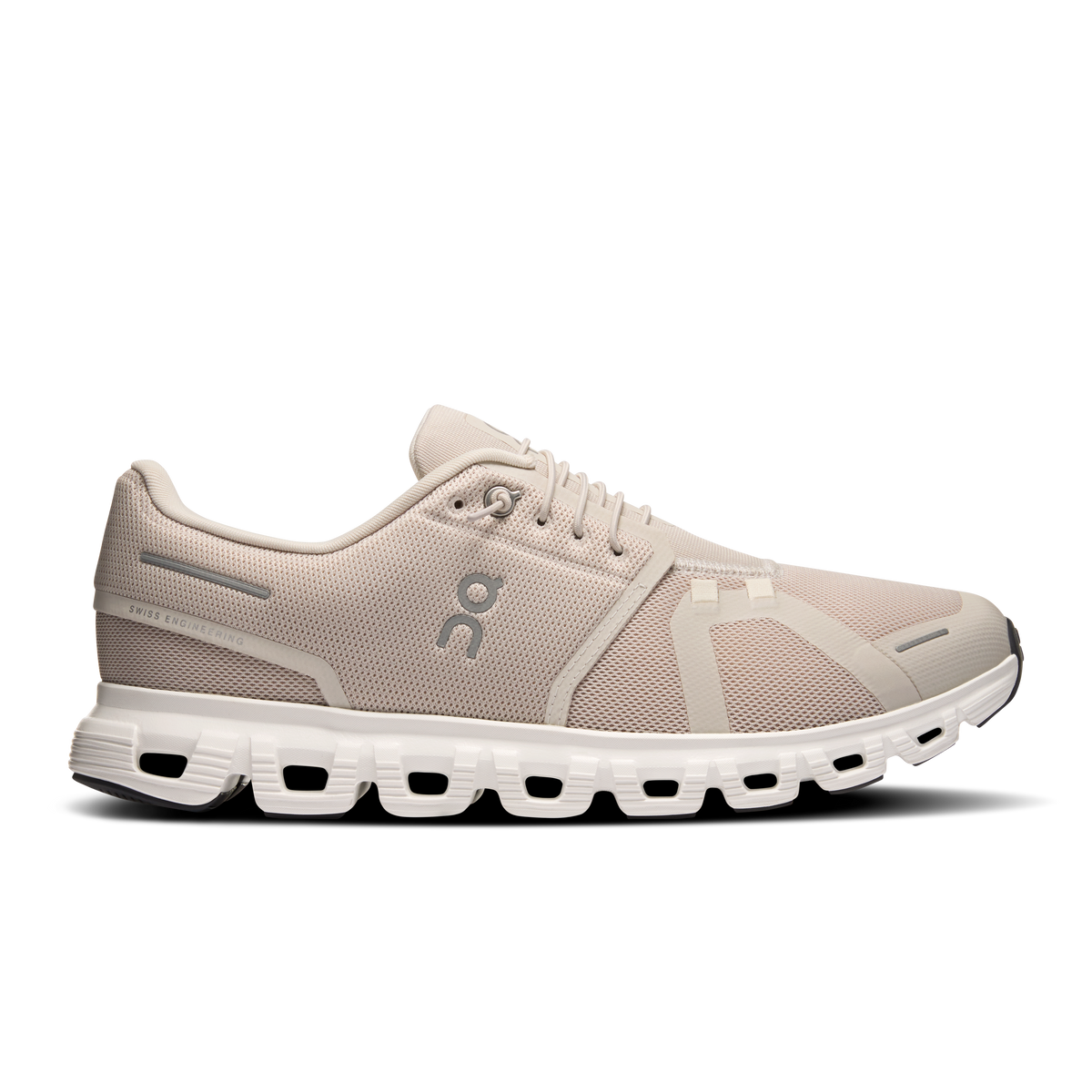 On Running Men's Cloud 6 Shoes - Pearl / White