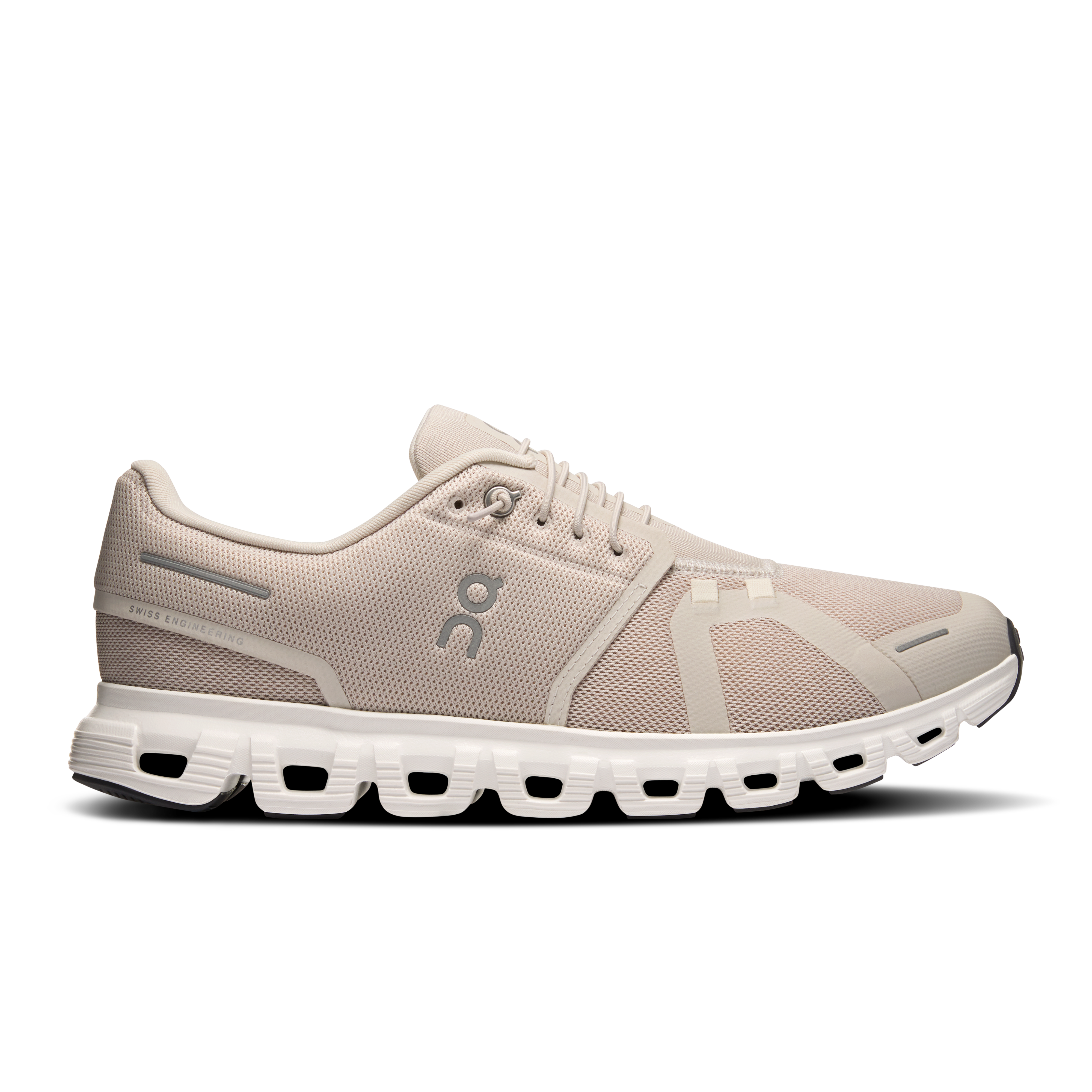 On Running Men's Cloud 6 Shoes - Pearl / White