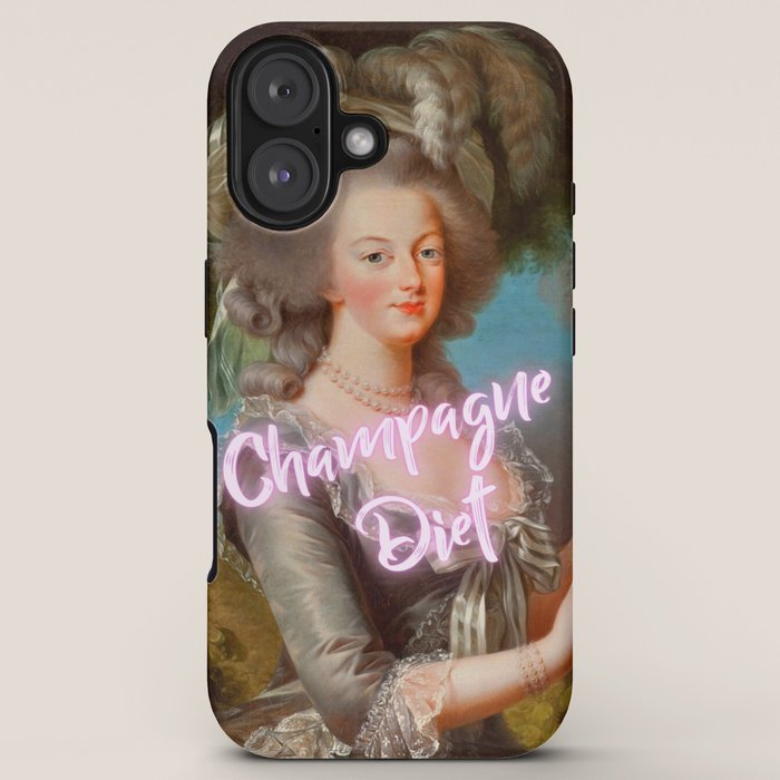 Champagne Diet' Marie Antoinette  iPhone Case