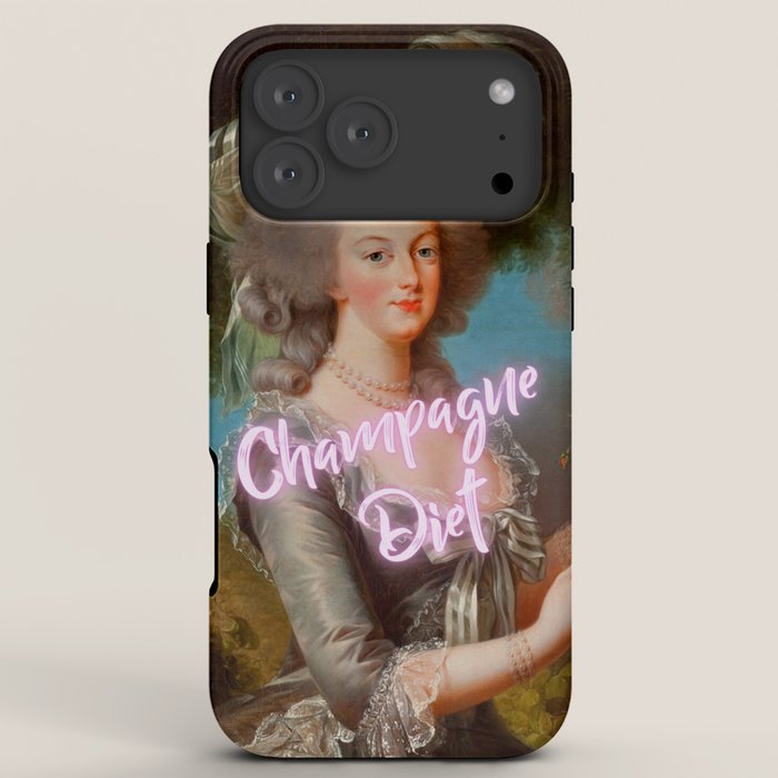 Champagne Diet' Marie Antoinette  iPhone Case