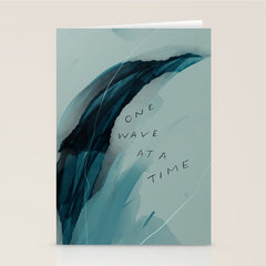 "One Wave At A Time" Stationery Card