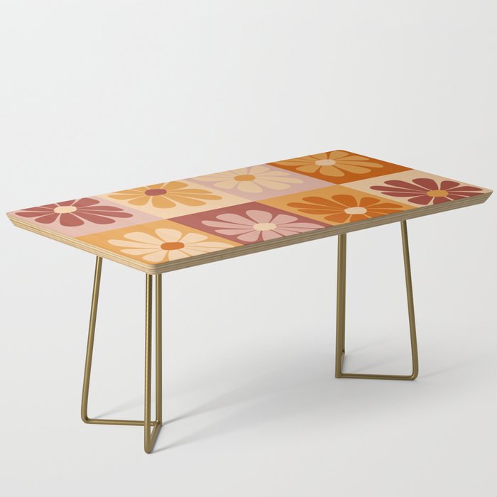 70's Daisy Bloom  Coffee Table