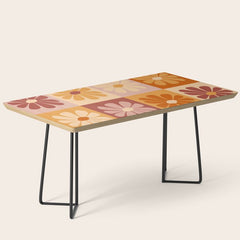 70's Daisy Bloom  Coffee Table