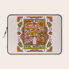 21. World Tarot Mushroom Laptop Sleeve