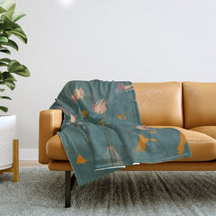 A Field Of Flowers Bloom Throw Blanket