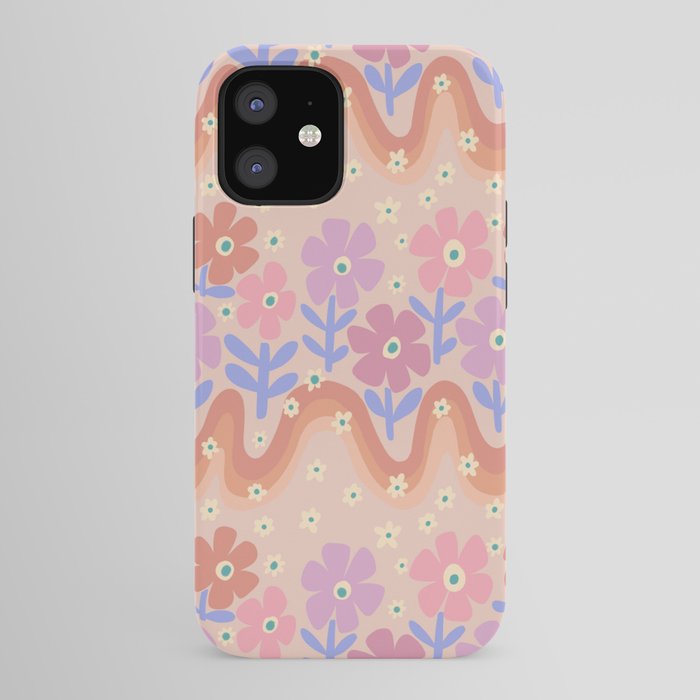 70s Retro Floral vibe iPhone Case
