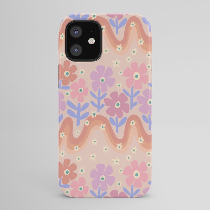 70s Retro Floral vibe iPhone Case