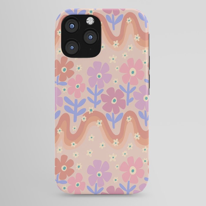 70s Retro Floral vibe iPhone Case