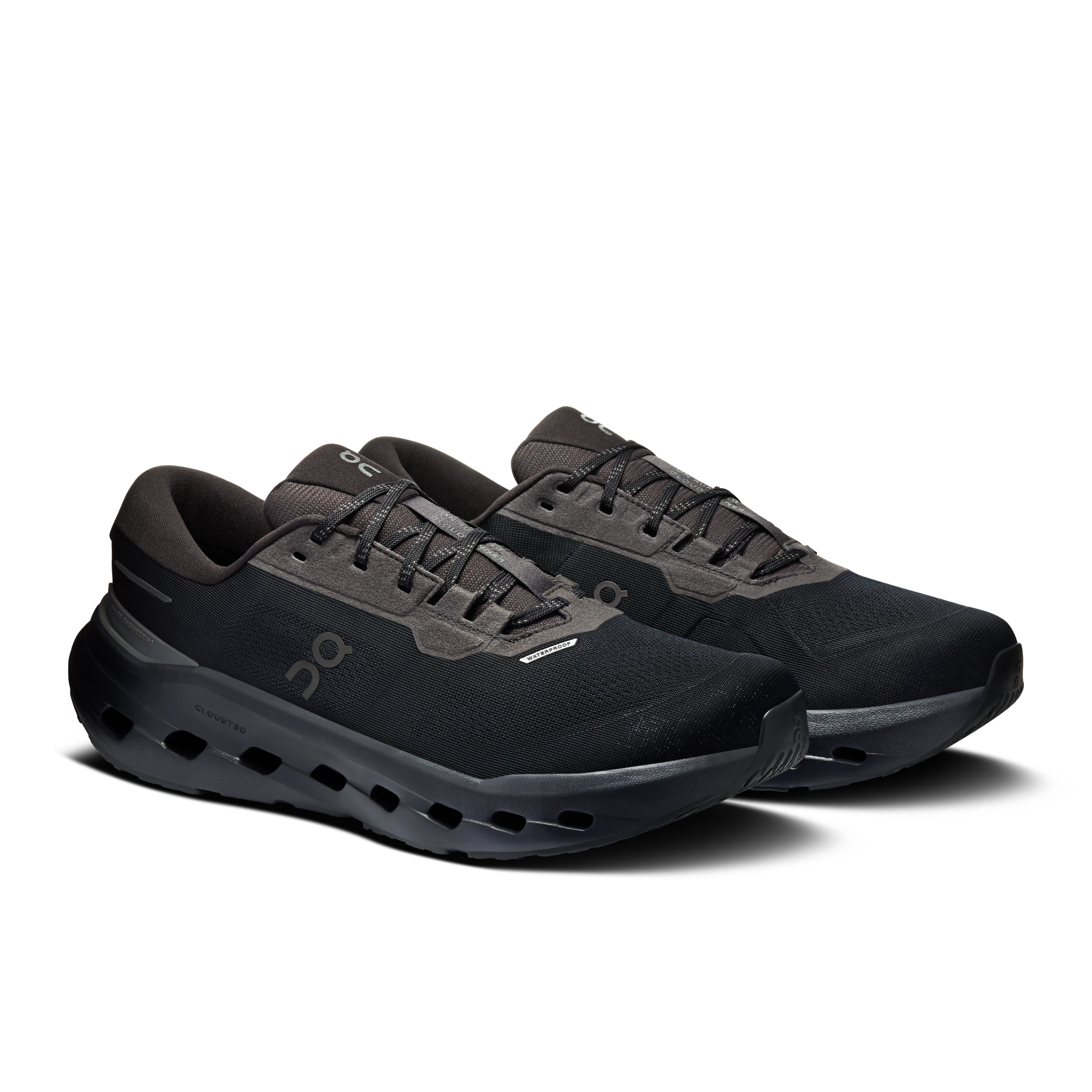 On Running Men's Cloudrunner 3 Waterproof Shoes - Black / Black