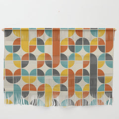 1970s Colors Mid Century Modern Geometric Pattern  Wall Hanging