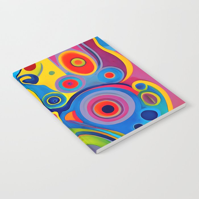 1960s Funky Psychedelic Abstract Notebook