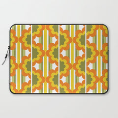 70's Summer' Orange Yellow Green Laptop Sleeve