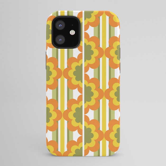 70's Summer' Orange Yellow Green iPhone Case