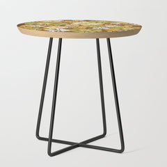 70s Retro Flower Power boho pattern Side Table