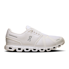 On Running Men's Cloud 6 Wide Shoes - White / White