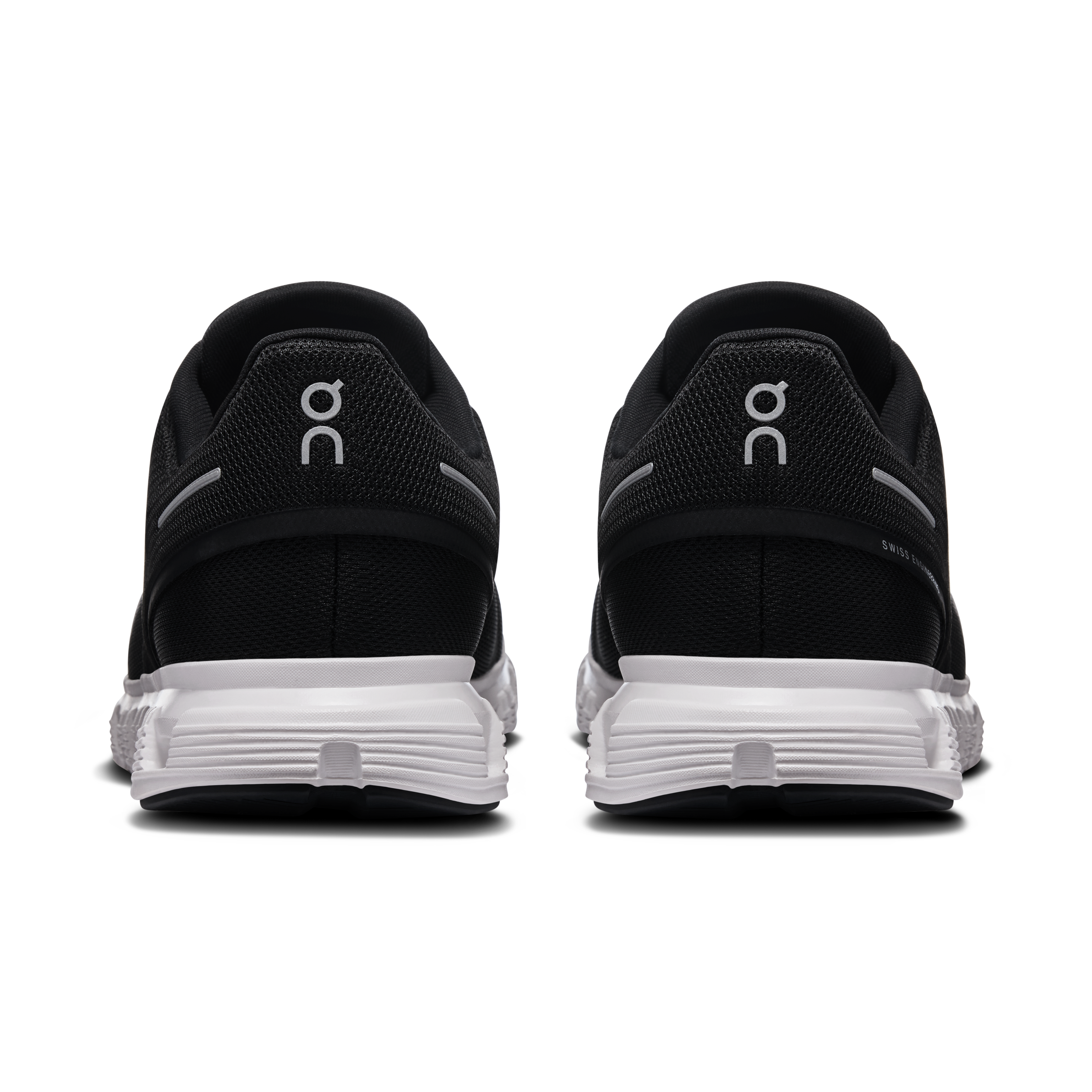 On Running Men's Cloud 6 Wide Shoes - Black / White