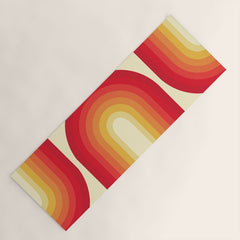 70s Retro Sun Yoga Mat