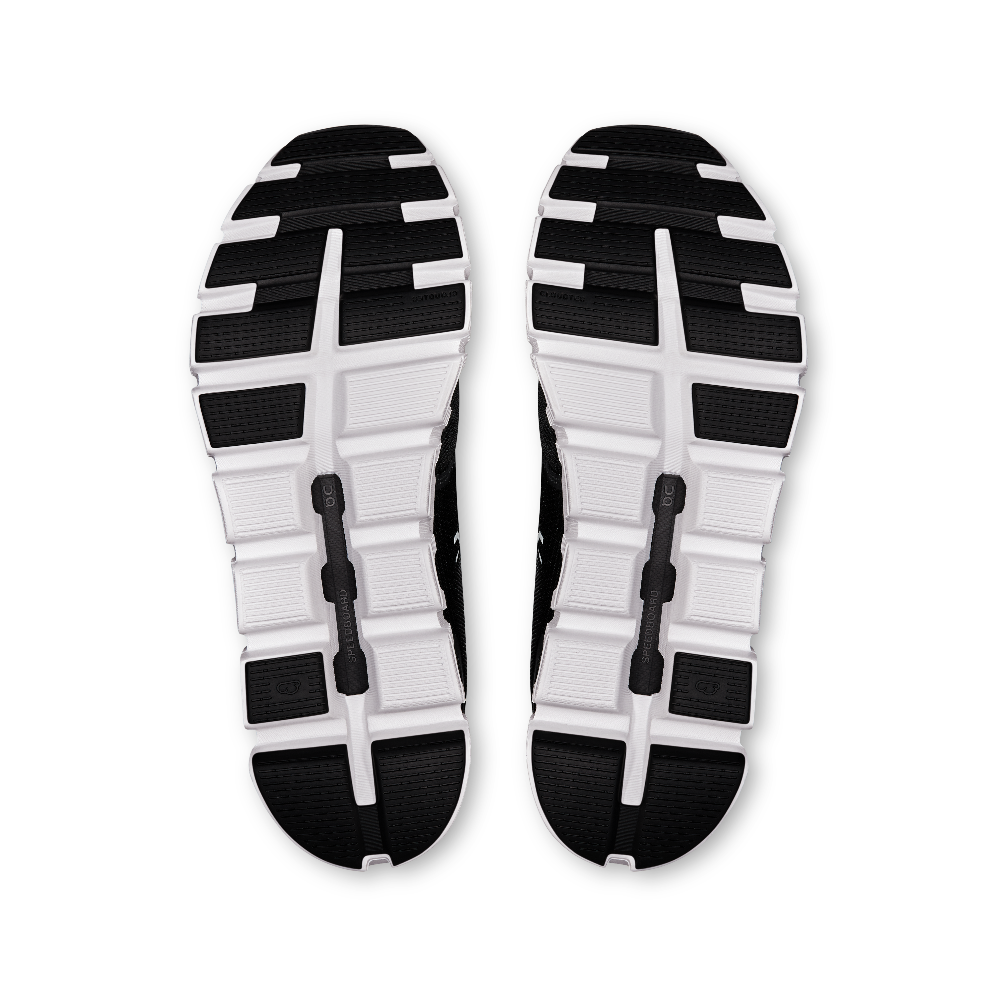 On Running Men's Cloud 6 Wide Shoes - Black / White