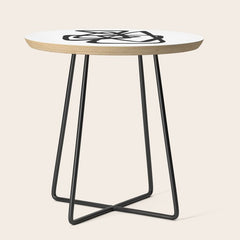 A Family Of Five White Background Side Table
