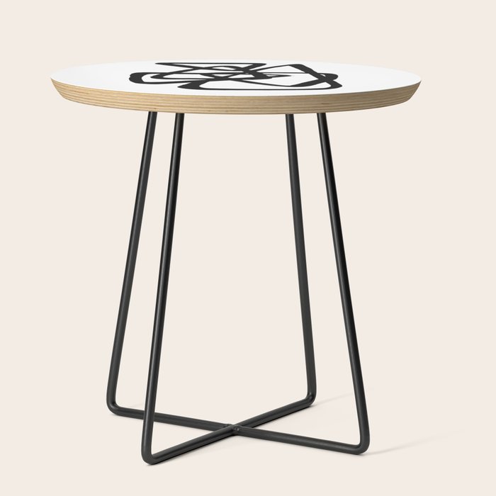 A Family Of Five White Background Side Table