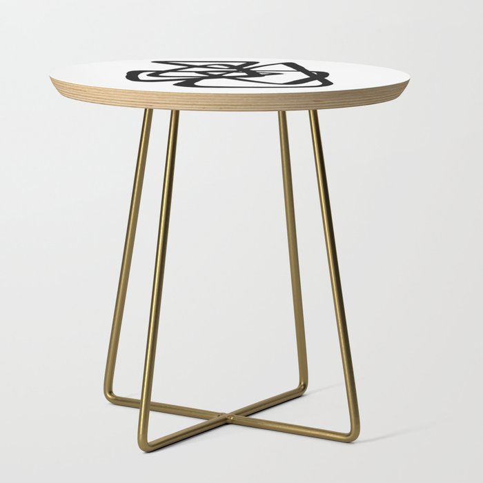 A Family Of Five White Background Side Table