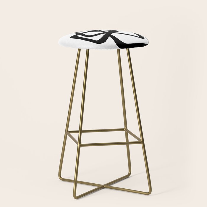 A Family Of Five White Background Stool