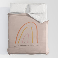 "Your Presence Matters" Duvet Cover