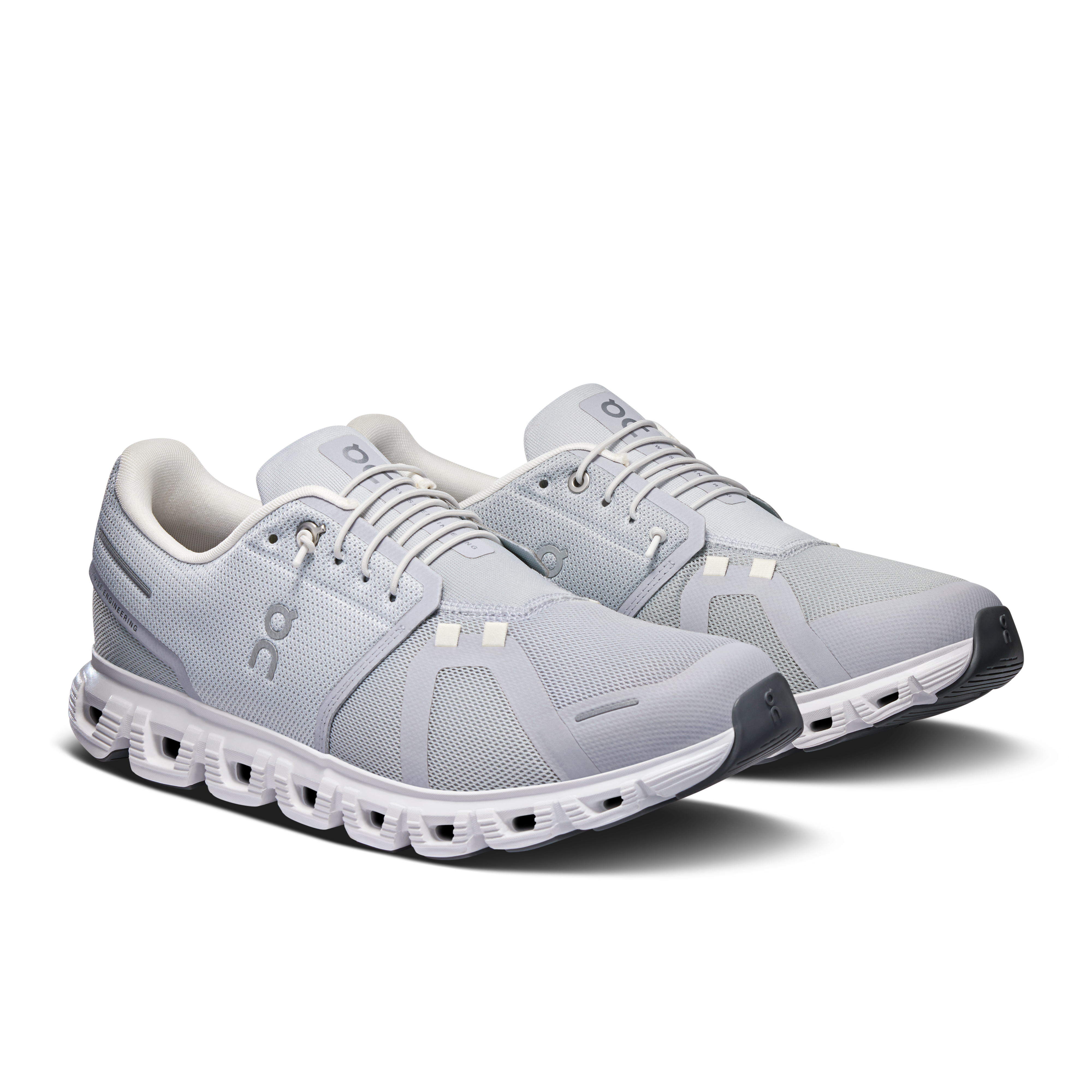 On Running Men's Cloud 6 Wide Shoes - Glacier / White