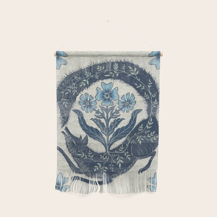 A Fox Chasing Its Tail Wall Hanging