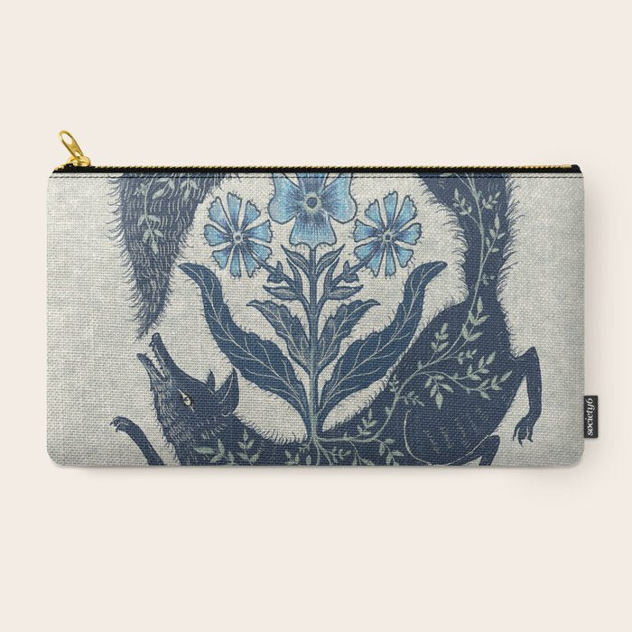 A Fox Chasing Its Tail Carry All Pouch