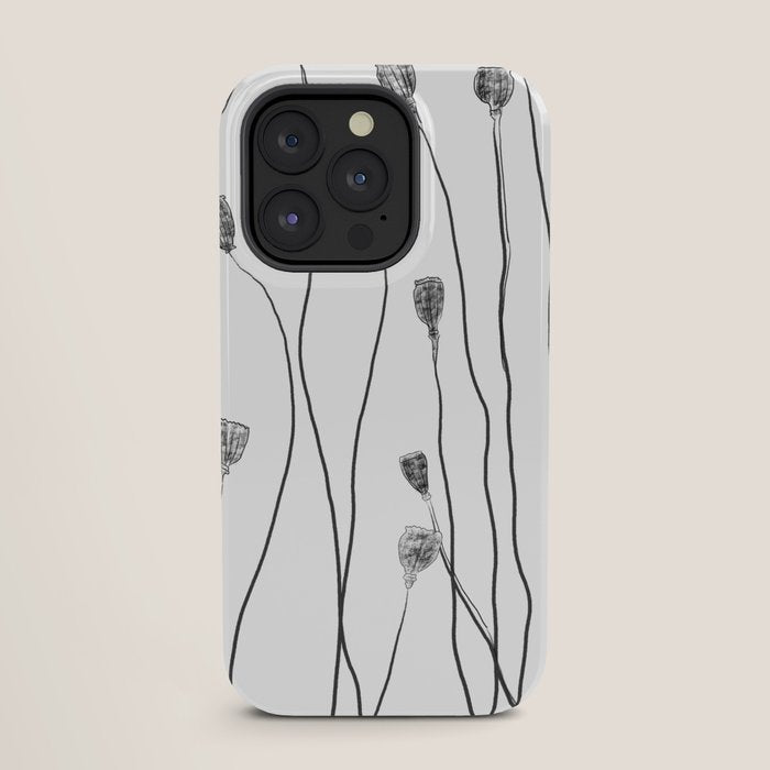 A group of poppy heads iPhone Case