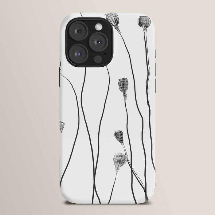 A group of poppy heads iPhone Case