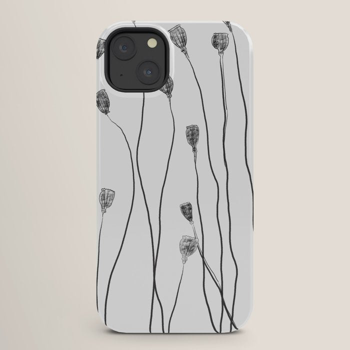 A group of poppy heads iPhone Case