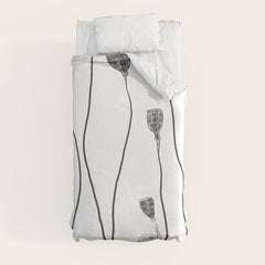 A group of poppy heads Duvet Cover