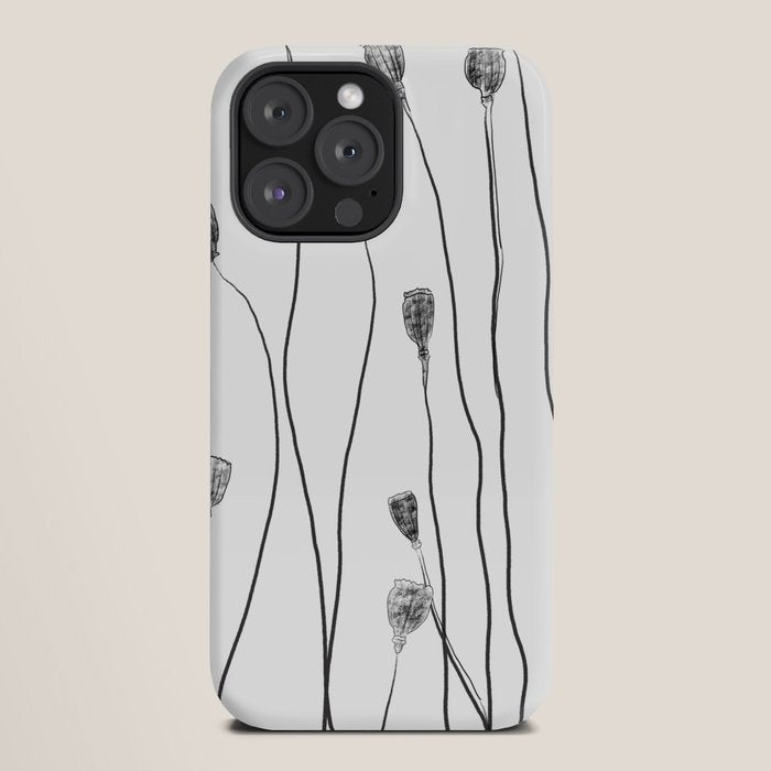 A group of poppy heads iPhone Case