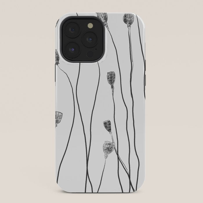 A group of poppy heads iPhone Case