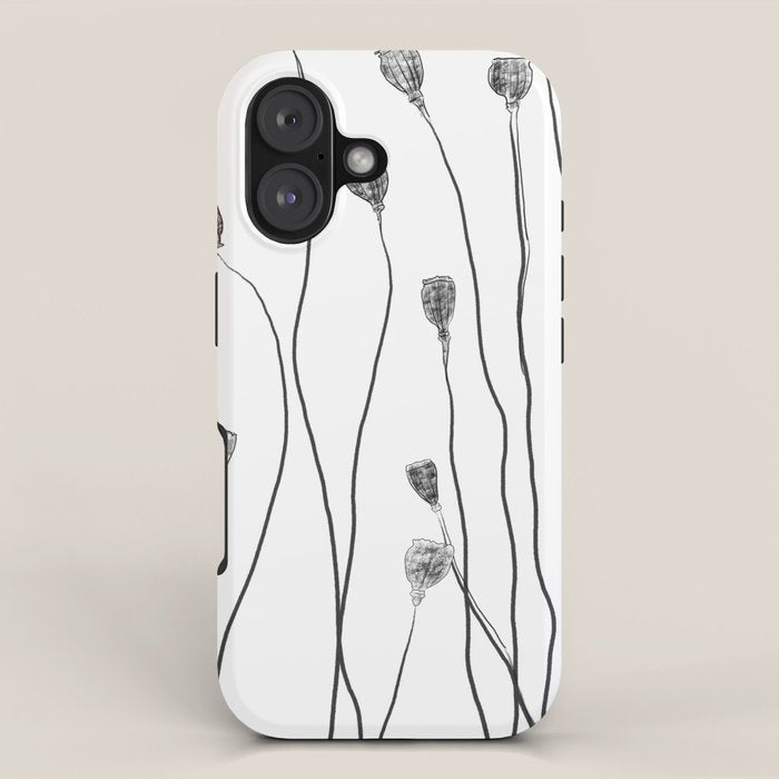 A group of poppy heads iPhone Case