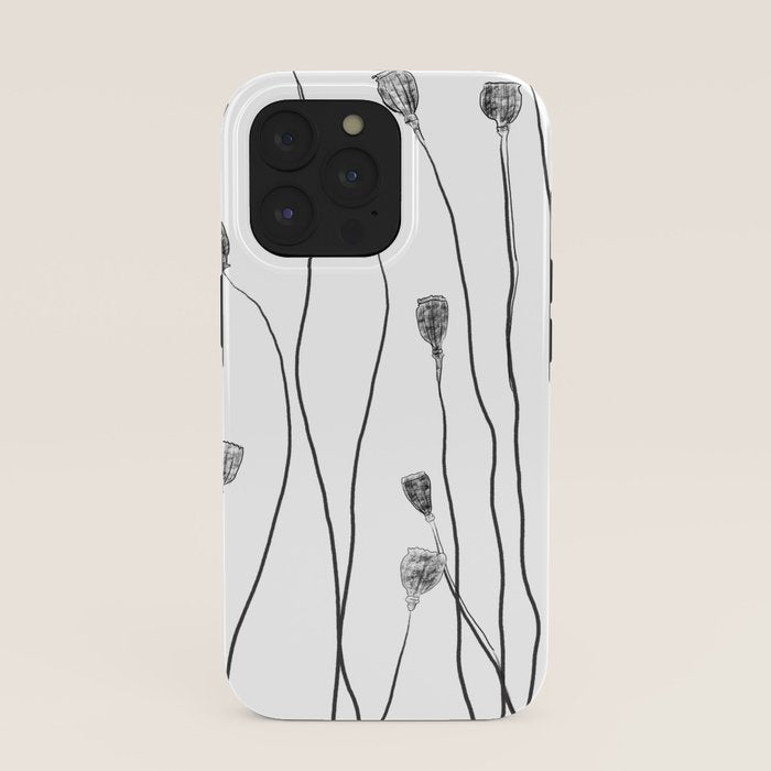 A group of poppy heads iPhone Case