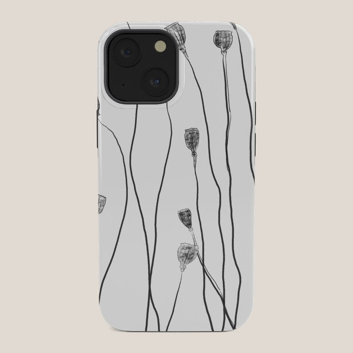 A group of poppy heads iPhone Case