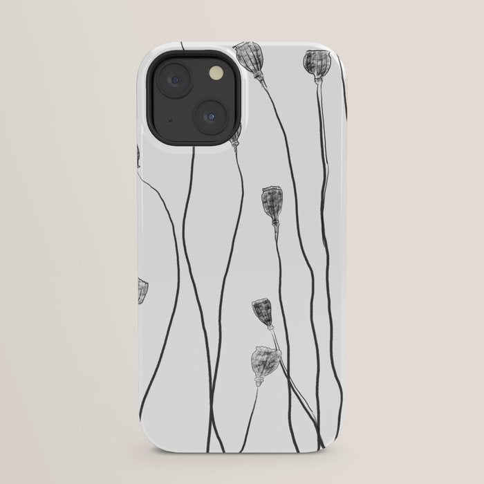 A group of poppy heads iPhone Case