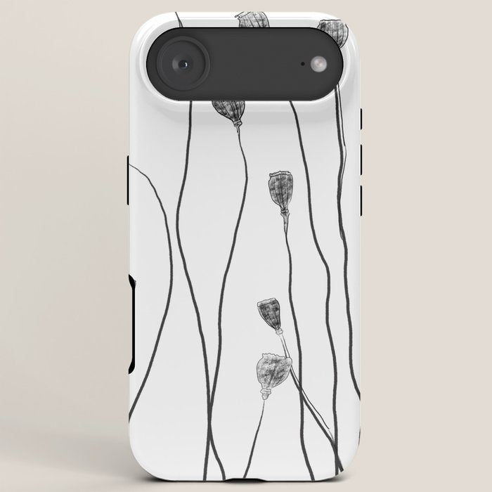 A group of poppy heads iPhone Case
