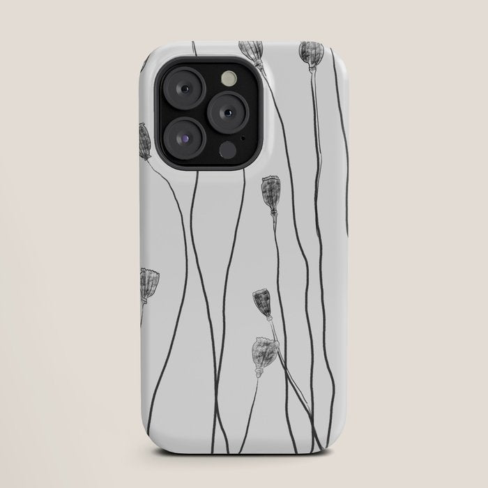 A group of poppy heads iPhone Case