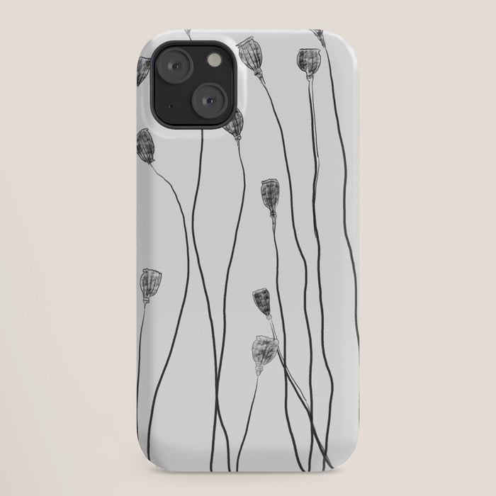 A group of poppy heads iPhone Case