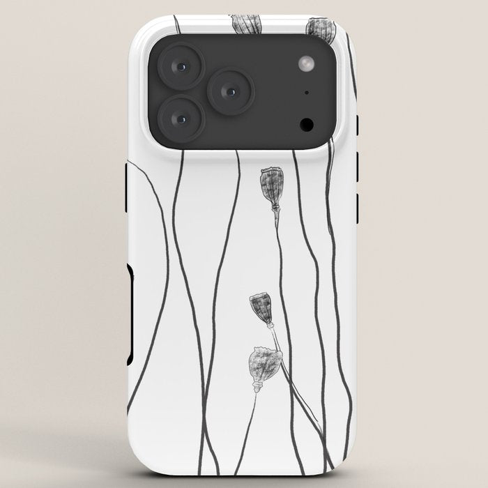 A group of poppy heads iPhone Case