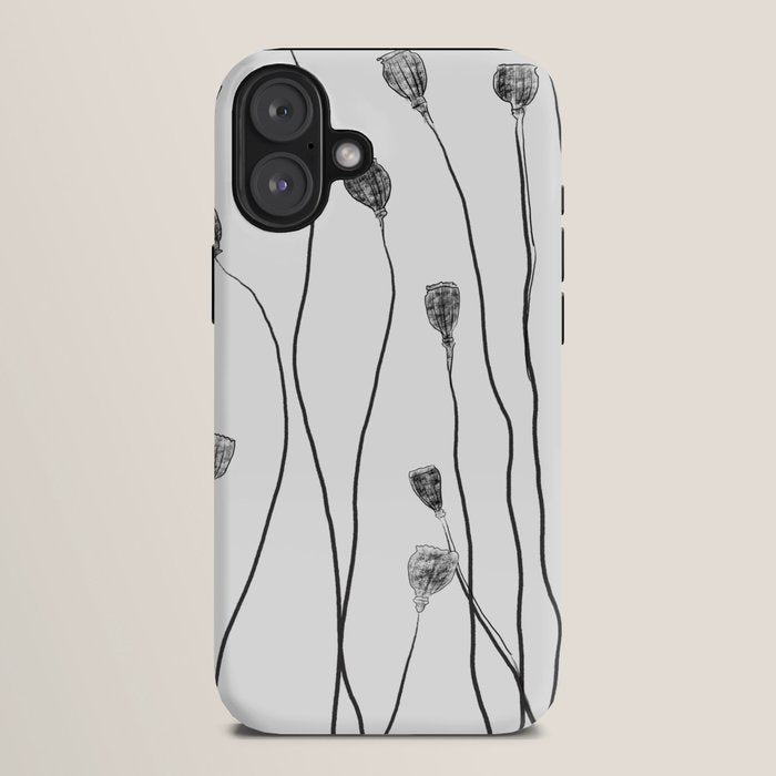 A group of poppy heads iPhone Case